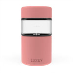 Luxey Cup Reusable Glass Coffee Cup (Coral Red)