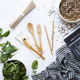 Ever Eco Bamboo cutlery set with chopsticks 1 pack
