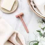 EVER ECO Safety Razor Rose Gold + 10 Replacement Blades