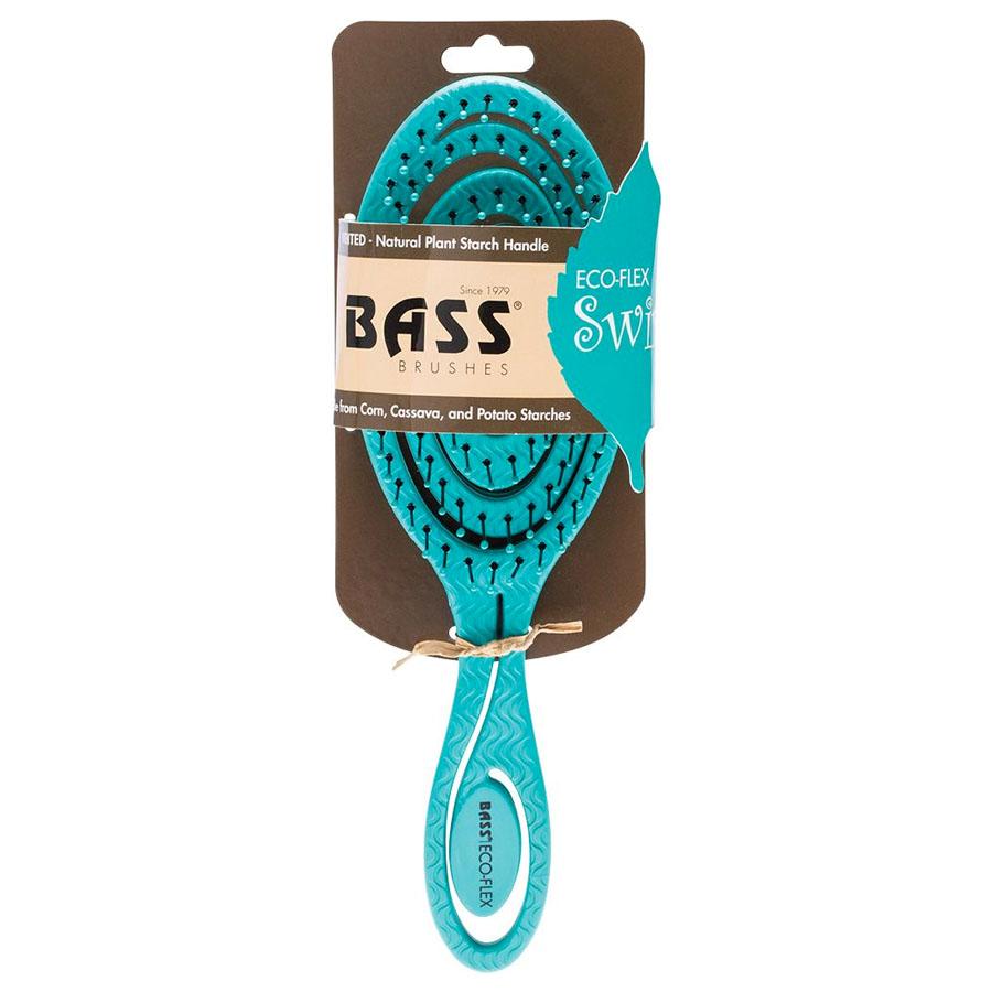 BASS BRUSHES Bio-Flex Detangler Hair Brush (TEAL)