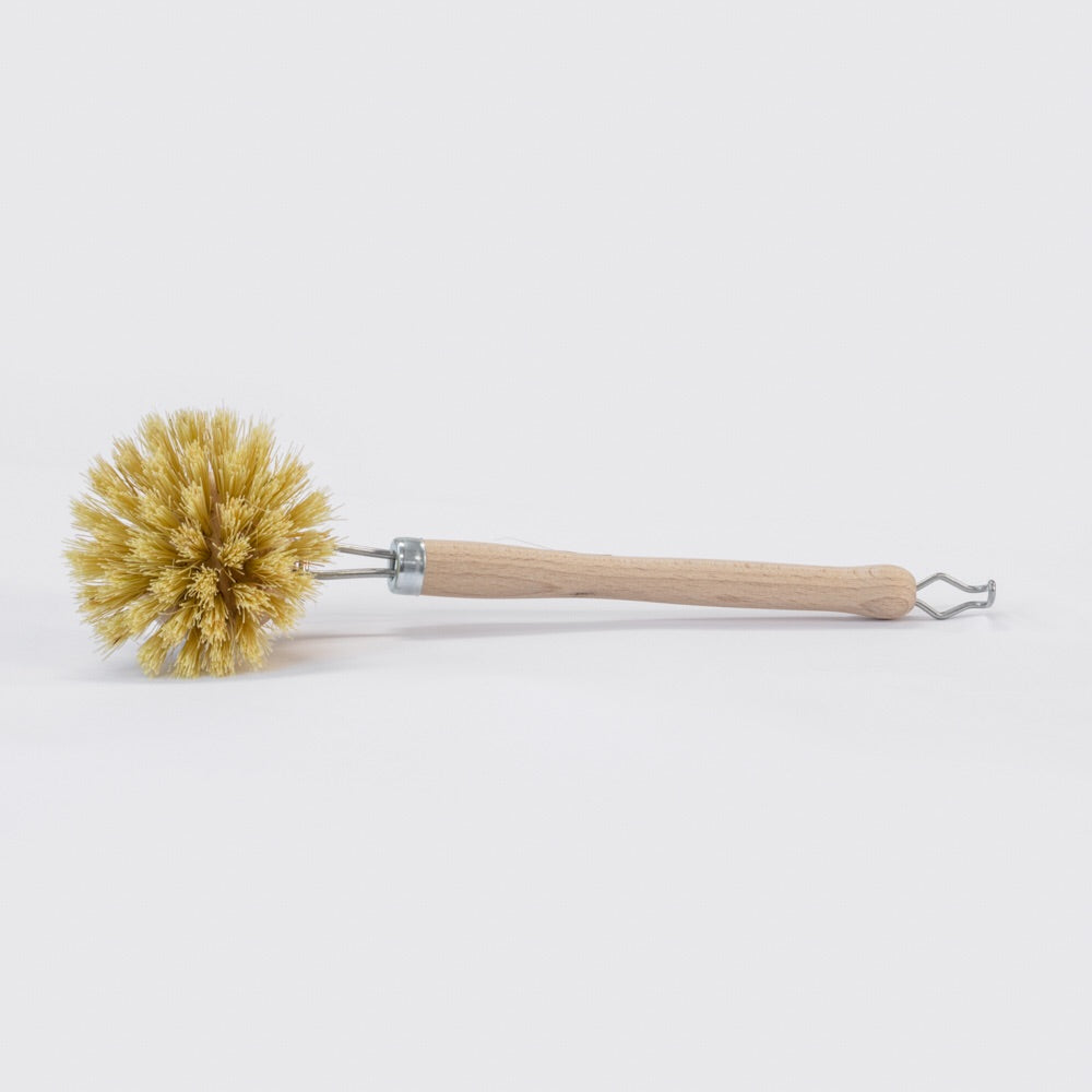 EVER ECO Dish Brush - Bamboo Handle, Sisal Bristles