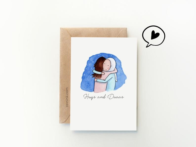 Hugs and Duaas Card
