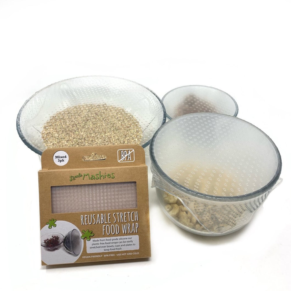 Little Mashies Reusable Stretch Food Wrap Set of 3 (S,M,L)