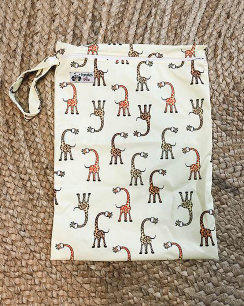 Luvme Eco Reusable Wet Dry Bags GIRAFFE
