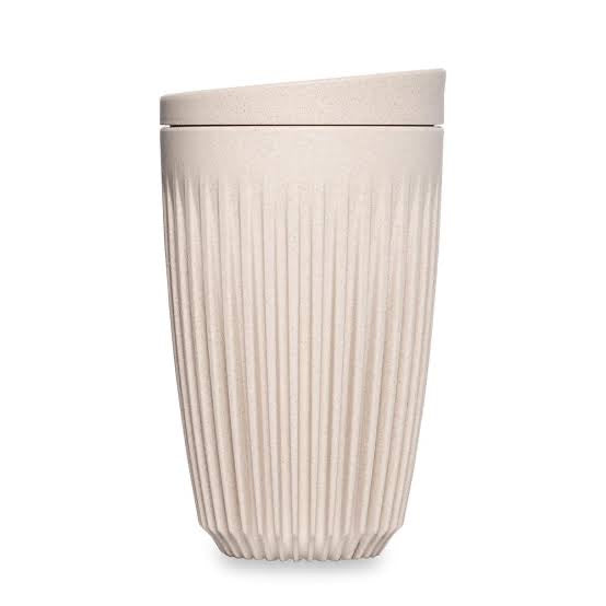 HUSKEE Reusable Coffee Cup Natural 12oz