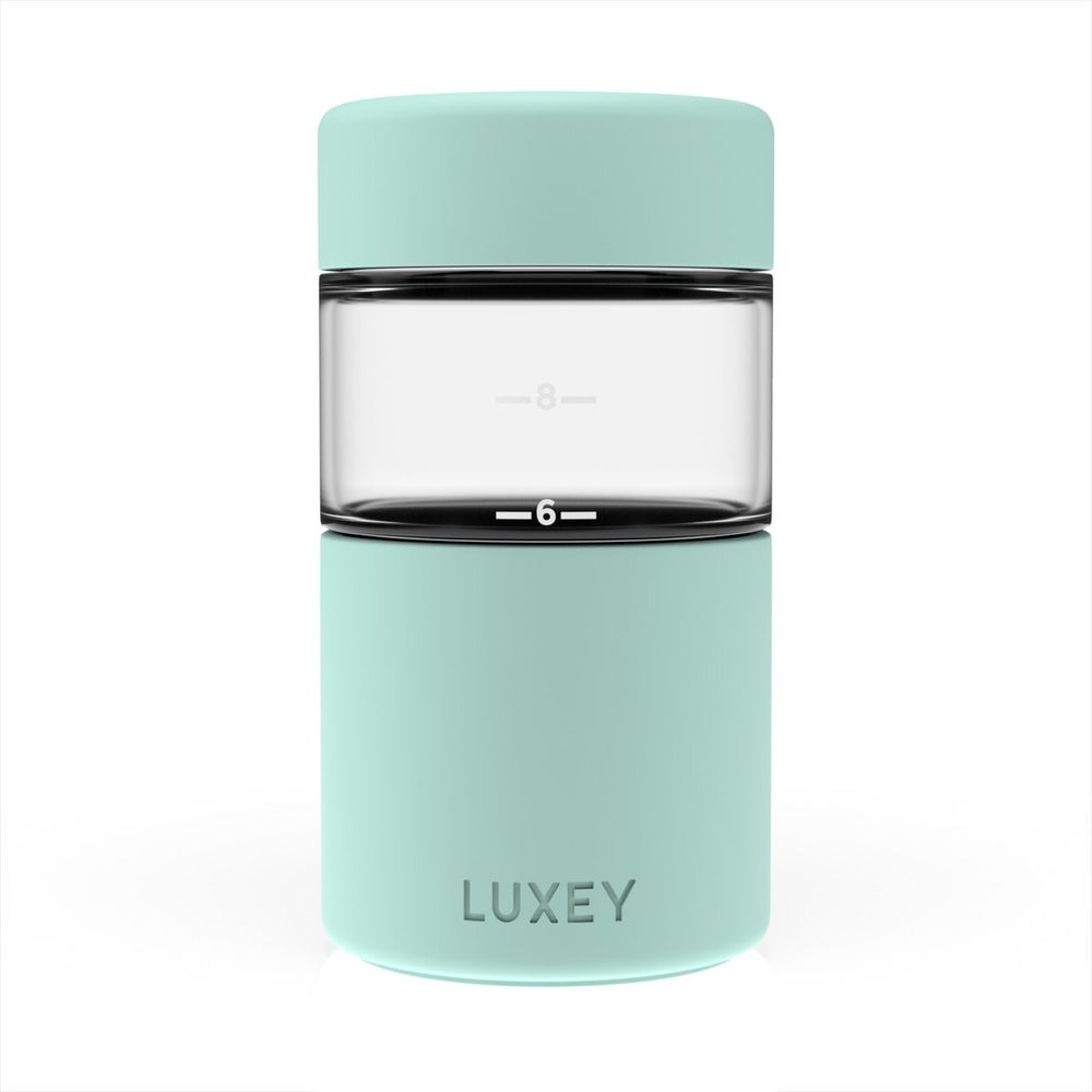 Luxey Cup Reusable Glass Coffee Cup (Minty)