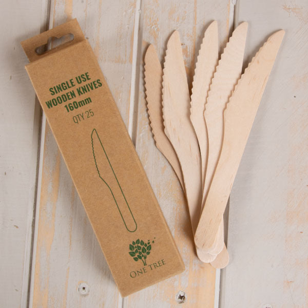 One Tree Wooden Knife Pack of 25