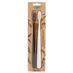 NFcoNfco Twin Pack Bio Toothbrush - Pirate Black & Ivory Desert