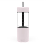 Luxey Reusable Glass Smoothie Cup (pink)