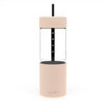 Luxey Reusable Glass Smoothie Cup (Peachy)