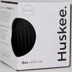 HUSKEE Reusable Coffee Cup Charcoal 6oz