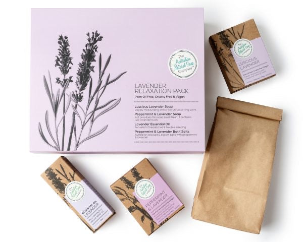 THE AUST. NATURAL SOAP CO Lavender Relaxation Gift Pack