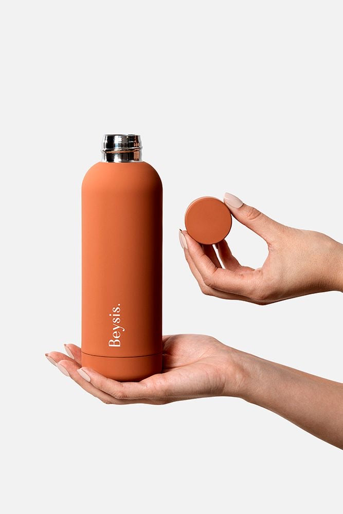 Beysis Insulated Water Bottle 500ml Terracotta