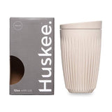 HUSKEE Reusable Coffee Cup Natural 12oz