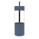 Luxey Reusable Glass Smoothie Cup (Element Blue)