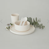AMELIA FRANK Children's Bamboo Dinnerware 5 Piece | Coastal Foam