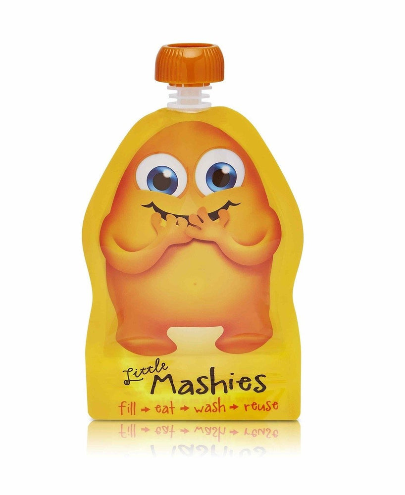 Little Mashies Reusable Food Pouch - Orange x 2