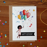 Little Girl Birthday Card