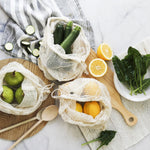 Organic Cotton Net Produce Bags 4 Pack